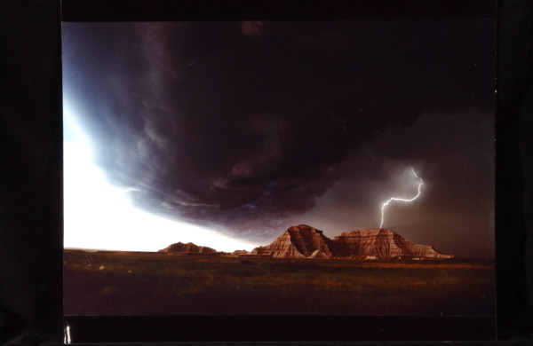 approaching thunderstorm - badlands -- A.P. Maddaloni --